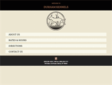 Tablet Screenshot of durhamkennels.com